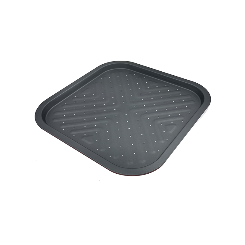 Nonstick Square Perforated Pizza Pan with Holes