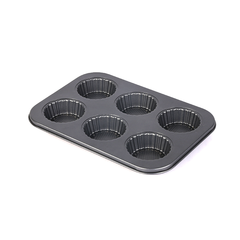 6 CUP Nonstick Round Fluted Tart Pan