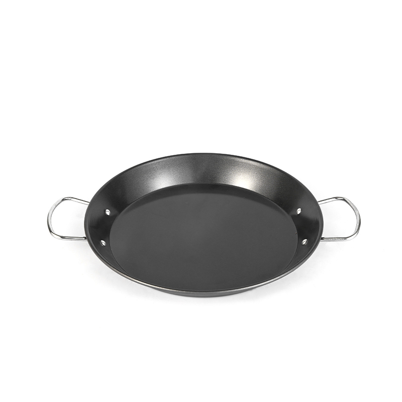 Carbon Steel Seafood Pot Non Stick Paella Pan with Double Handle-M