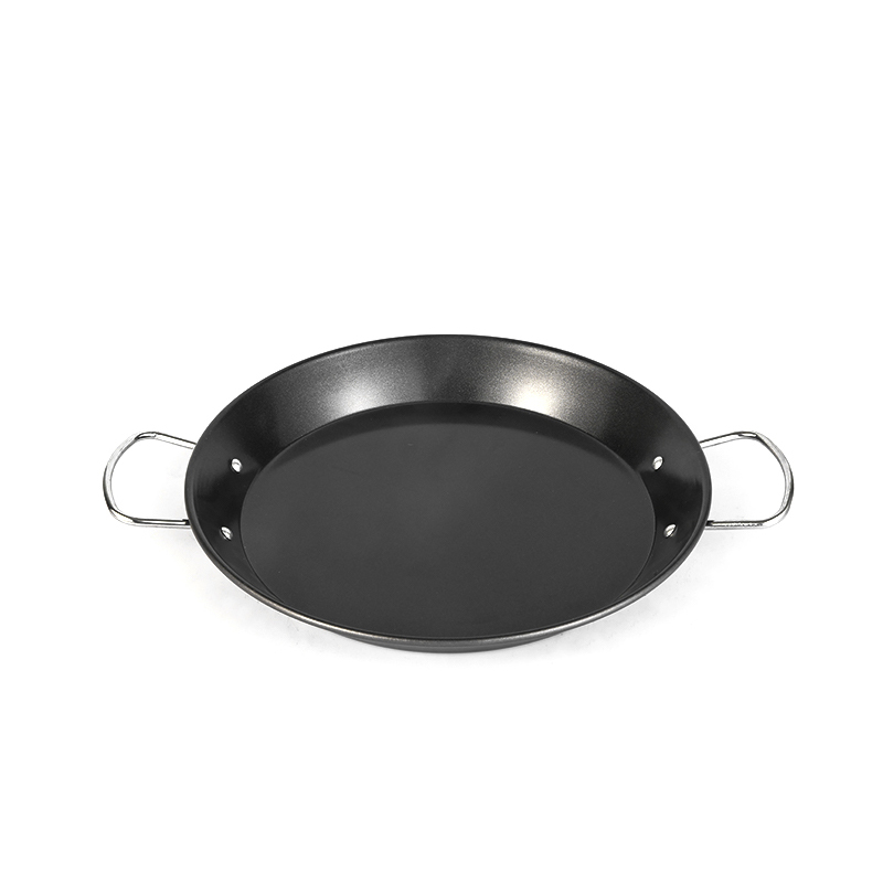 Carbon Steel Seafood Pot Non Stick Paella Pan with Double Handle-M