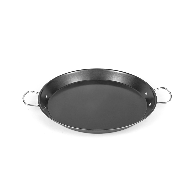 Carbon Steel Seafood Pot Non Stick Paella Pan with Double Handle-XL